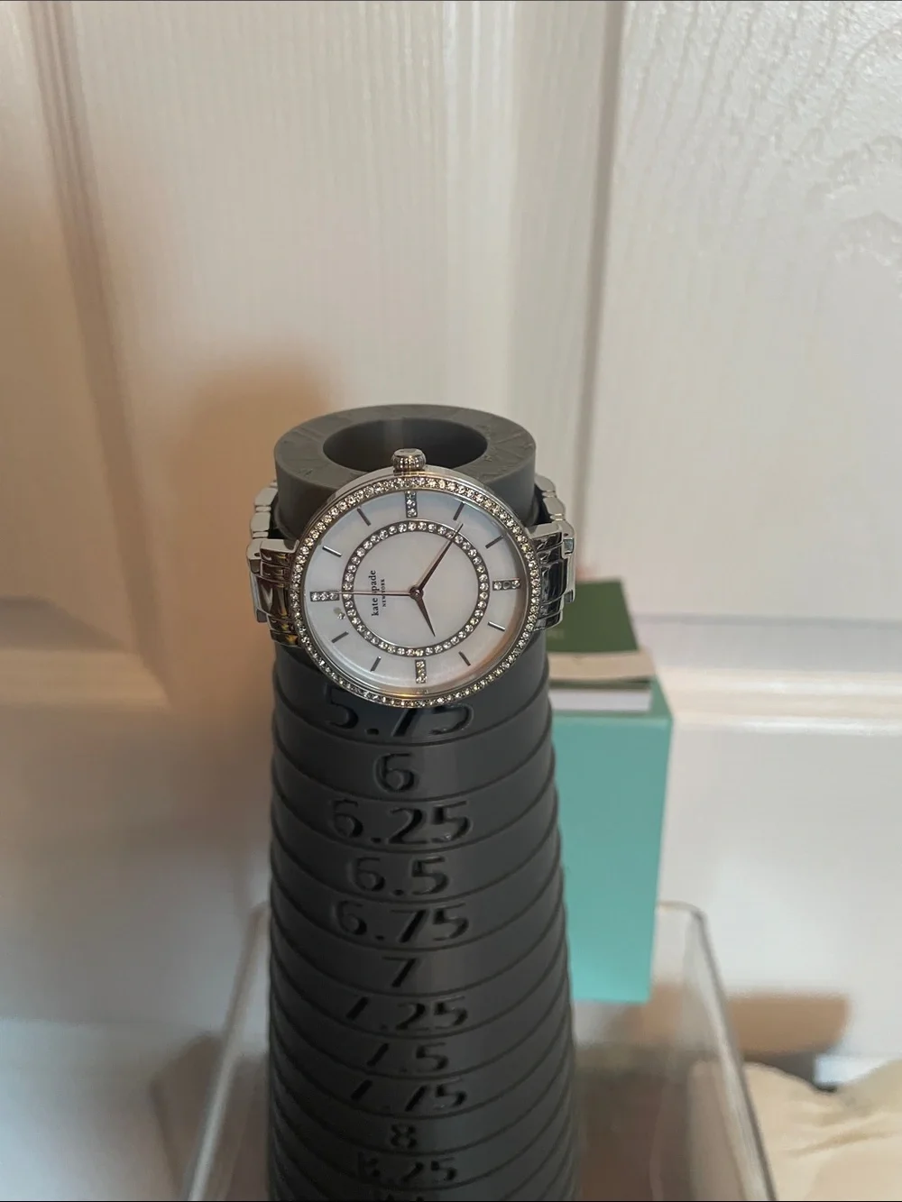 kate spade Silver Crystal-Accent Women's Watch - new in box with tag
